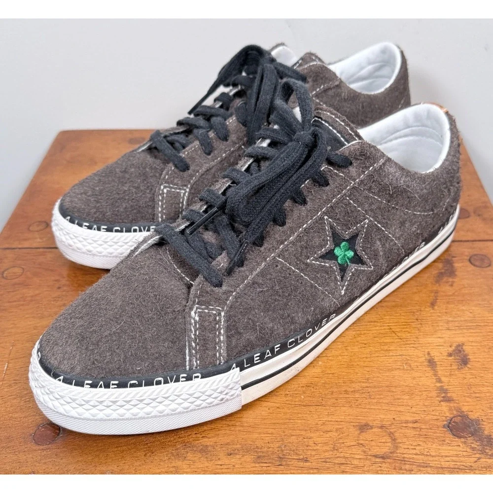 Converse Patta X One Star Pro Low 4 leaf Clover Shoes Mens Java Brown - Sz 10